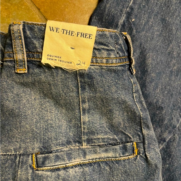NWT Free People We the Free Equinox Denim Trousers (See Description) - Picture 6 of 10
